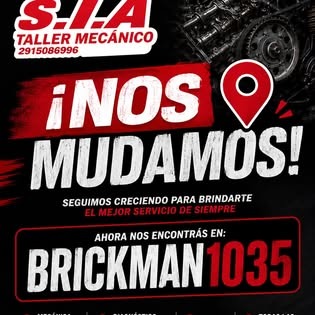 Aviso de mudanza del taller a Brickman 1035
